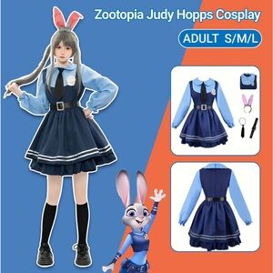 Halloween Cosplay Zootopia Judy Hopps Set
